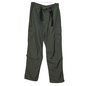 Outdoor Sport Mens Convertible Cargo Pants Olive Green Zip Off Hiking Small